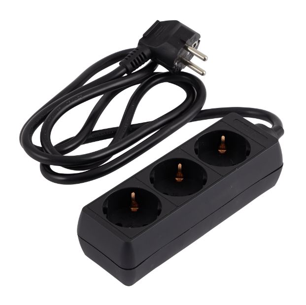 3er Steckdosenleiste 3550 1,5 m Winkelstecker