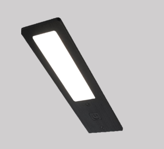 Einzelleuchte m. Schalter 6168_S schwarz (4000 K)