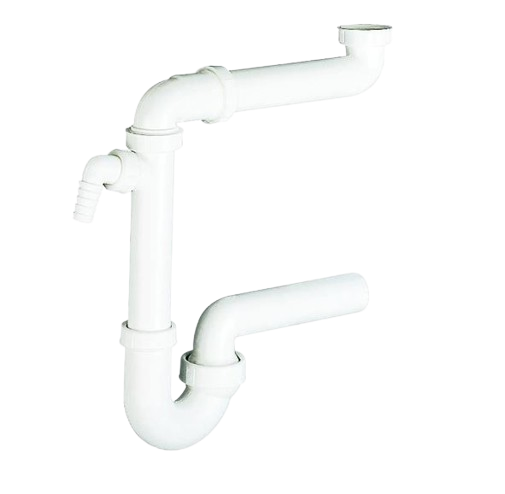 3303 Dallmer Kugelgelenk-Siphon DN40 1 1/2" ink. Raumsparer
