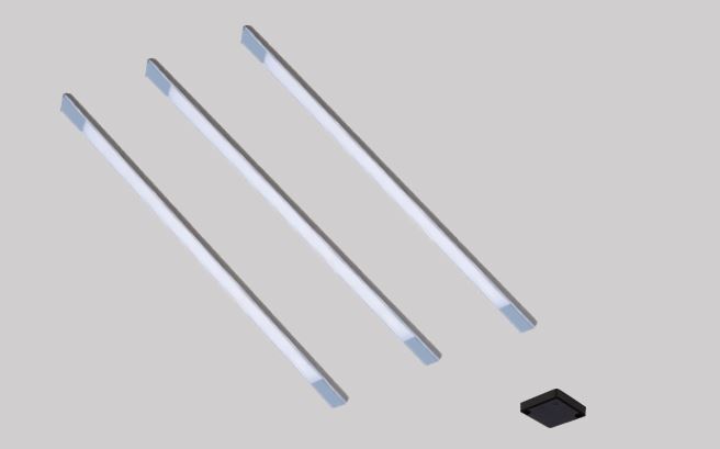 Mini-Profilleuchten-Set 963-3 3000 K